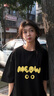 哥瑞美黑色短袖t恤女2025新款時尚流行半袖夏季字母印花T恤衫小眾上衣女 黑色 L 曬單實拍圖