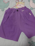 G.duck女童短褲西裝五分褲2026新款兒童中大童女孩休閑夏季薄款中褲夏裝 紫色 140 cm 曬單實(shí)拍圖