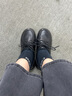 意爾康女鞋深口低跟小皮鞋通勤復(fù)古英倫風(fēng)單鞋女 13300W黑色35 曬單實(shí)拍圖
