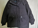 愛居兔冬季新款時尚連帽元?dú)鉁p齡多色款羽絨服EWRAD4P713A 黑色26 160/84A/M 曬單實拍圖