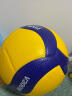 MIKASA 米卡萨排球5号比赛沙滩青少年学生排球PU材质排球室内外通用排球 V300W 实拍图