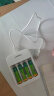 品胜 PISEN  5号7号充电电池充电器 鼠标玩具麦克风可充4粒5号7号电池 白色 实拍图