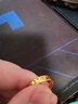 周六福5G工藝足金光芒黃金戒指女 計價(jià)A0110695 13號 約3.52g七夕禮物 曬單實(shí)拍圖