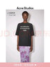 Acne Studios[春夏新品][6期免息]經(jīng)典款1996徽標印花短袖T恤 褪色黑色 M -女 / S-男 曬單實(shí)拍圖