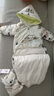 巴拉巴拉童裝嬰兒連體衣寶寶羽絨服冬裝抱衣爬服保暖洋氣男童女童 白綠色調(diào)00314 80cm 曬單實(shí)拍圖