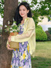 茵曼（INMAN）章若楠同款歐若風(fēng)天絲薄開衫女裝襯衫2025夏季新品長(zhǎng)袖襯衣 經(jīng)典款-鵝黃色 M 曬單實(shí)拍圖