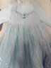 G.duck女童冰雪奇緣愛(ài)莎公主裙艾莎秋冬加絨毛衣連衣裙蓬蓬紗裙愛(ài)沙服飾 藍色 100 cm 曬單實(shí)拍圖