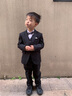 羅蒙兒童西裝套裝男童花童禮服帥氣西服主持人鋼琴畢業(yè)演出服秋狂歡節 外套+褲子+馬甲+襯衫+領(lǐng)結 110 曬單實(shí)拍圖