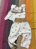 INSAHO嬰兒衣服春秋嬰幼兒分體套裝寶寶內(nèi)衣偏開高腰護(hù)肚新生兒秋衣打底 棕色小熊高腰開檔套裝-djyf097 73 （6-9月） 曬單實(shí)拍圖