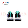 特步童鞋兒童跑步鞋幼小童緩震旋轉(zhuǎn)扣寶寶跑步鞋新款休閑氣墊運動鞋 黑/紫外光 27 曬單實拍圖