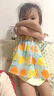 G.DUCKKIDS女寶寶夏裝套裝1-2-3-5歲女童夏季吊帶短褲兩件套嬰兒衣服卡通潮 黃色 100 曬單實(shí)拍圖