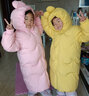 笛莎（DEESHA）笛莎女童羽絨服長(cháng)款女寶寶三防加厚保暖兒童裝 曬單實(shí)拍圖