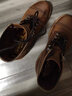 玩累了的孩子US系列8111 頭層牛皮意大利V底美式復古固特異工裝靴 Horween×玩兒PR瘋馬皮2#棕 E楦 43 曬單實(shí)拍圖