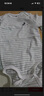 H&M【迪士尼系列】童裝女?huà)脒B身衣2件裝秋季薄款嬰兒爬服1213613 淺灰綠色/米奇老鼠 73cm 73/48 曬單實(shí)拍圖