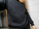 袋鼠（DAISHU） 純羊毛衫男加厚款半高領(lǐng)全羊毛針織衫秋冬純色打底休閑厚實(shí)男裝  黑色 170/L(建議120-140斤) 曬單實(shí)拍圖