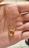 中國(guó)黃金China Gold莫比烏斯環(huán)鉆石黃金項(xiàng)鏈女足金吊墜生日禮物女送女友老婆結(jié)婚紀(jì)念 足金套鏈+6顆真鉆/刻字賀卡服務(wù) 曬單實(shí)拍圖