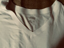 莫代尔80S高支面料男士单件秋衣上衣男打底衫无痕薄款青年舒适轻奢贴身 白色V领 XL（推荐120-145斤） 晒单实拍图