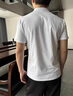 花花公子（PLAYBOY）短袖t恤男2026夏季簡(jiǎn)約純棉polo汗衫修身商務(wù)立領(lǐng)短袖男半袖上衣 白色 XL 【130-145斤】 曬單實(shí)拍圖