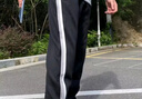 卡爾美（KELME）針織籃球長褲排扣褲男春秋季新款出場褲訓(xùn)練運動褲 瑪瑙黑 XL 曬單實拍圖
