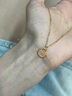 中國(guó)黃金CHINA GOLD一貝子黃金項(xiàng)鏈女足金吊墜七夕情人節(jié)禮物送女友老婆生日實(shí)用 足金粉色貝殼吊墜贈(zèng)S925鏈 曬單實(shí)拍圖