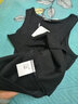 橫行道女裝2024夏裝純色短款無(wú)袖工字吊帶小背心棉質(zhì)女黑色打底衫 黑色 XL 曬單實(shí)拍圖