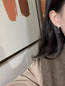 蘇十六月亮仿珍珠流蘇耳環(huán)999銀耳墜小眾耳釘飾品七夕禮物送女友老婆 【足銀】月亮流蘇耳環(huán)一對 曬單實(shí)拍圖