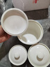 國玥景德鎮(zhèn)骨瓷純白燉盅釉下彩陶瓷帶蓋蒸蛋碗家用燕窩補(bǔ)品保溫?zé)豕?純白燉盅三件套（3.5+4+5） 曬單實(shí)拍圖
