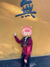 AEMAPE酒紅色V領(lǐng)毛衣外套女秋冬高級感別致2025新款短款收腰針織開(kāi)衫潮 酒紅色 均碼 (80-135斤拍) 曬單實(shí)拍圖