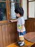 優(yōu)奇寶寶夏季短袖夏裝嬰兒?jiǎn)渭恤上衣半袖薄款兒童衣服夏天外出衣服 快樂小魚 90 曬單實(shí)拍圖