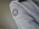 加拿大鵝（Canada Goose）Lawson 男士黑標羊毛抓絨外套拉鏈夾克大鵝外套 7049MB 211 采石場(chǎng)灰 S 曬單實(shí)拍圖