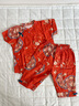 Shining Moment丨金玉滿堂 周歲衣服嬰兒分體套裝一歲寶寶衣服夏季短袖紅色套裝 金玉滿堂-短袖立領(lǐng)分體2件套 100 曬單實(shí)拍圖