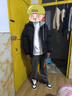 啄木鳥青少年假兩件羽棉絨服男士棉衣休閑套裝冬季學生保暖衣服男裝棉襖 黑色棉衣+毛衣+加絨牛仔褲 XL 【115-130斤】 曬單實拍圖