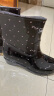 回力雨鞋女士时尚户外中筒防水雨靴水鞋胶鞋雨靴套鞋 HXL523粉点黑36 实拍图