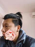 蔓笙無(wú)耳洞耳夾男免打孔假耳環(huán)男士耳釘單只小眾高級素圈耳骨夾送男友 黑+銀一對 曬單實(shí)拍圖