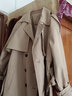 SIN.CYC卡其色風(fēng)衣女中長(cháng)款春秋季韓版氣質(zhì)寬松復古英倫風(fēng)收腰外套女 卡其色 M 110-120斤 曬單實(shí)拍圖