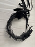 樂(lè )喵（LEMIAO）日系Lolita洛麗塔發(fā)飾蕾絲蝴蝶結發(fā)箍飄帶KC發(fā)帶動(dòng)漫萌娘女仆頭飾 黑色  A29-307 曬單實(shí)拍圖