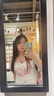 PMOG甜酷辣妹風(fēng)可愛小貓印花短袖T恤女設(shè)計抽繩收腰顯瘦短款上衣ins 白色拼接【】 S 曬單實拍圖