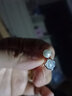 中國黃金（CHINA GOLD）貝母耳釘珍珠耳釘時尚貝殼項鏈百搭女款送老婆女友生日禮物 貝母耳釘銀色【贈品牌禮盒】 曬單實拍圖