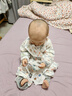 baby friend嬰兒睡袋前4后2竹棉紗布睡袋夏季薄款寶寶連體睡衣兒童防踢被90碼 曬單實(shí)拍圖