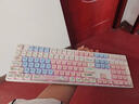 漫步貓M108機械鍵盤(pán)gasket結構客制化有線(xiàn)無(wú)線(xiàn)女生辦公靜音麻將音108鍵 M108白色+moa奶糖兔子RGB 落櫻軸【麻將音推薦】40G 曬單實(shí)拍圖