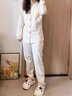 雅鹿棉睡衣女2025春秋季新款長(cháng)袖新中式甜美少女休閑外穿家居服套裝 88004G[100%純棉 抗菌] L [建議100 120斤] 曬單實(shí)拍圖