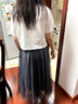 UKMR學(xué)院風(fēng)中小學(xué)生12-15-18歲夏季女生短袖上衣網(wǎng)紗半身裙連衣裙套裝 蝴蝶白色T恤+蝴蝶結(jié)網(wǎng)紗裙 M 建議80-95斤 曬單實拍圖