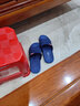 回力居家簡(jiǎn)約防滑男女款浴室一字涼拖鞋多色可選情侶透氣室內拖鞋 3523藍色【標準碼】 42 曬單實(shí)拍圖