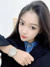 唯尼小灰手表女士手表簡(jiǎn)約潮流石英表氣質(zhì)女表防水國(guó)表520情人節(jié)禮物 格調(diào)銀黑 曬單實(shí)拍圖