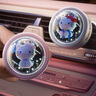 Hello Kitty車載香水汽車空調(diào)出風(fēng)口香薰裝飾品女士車用香氛高檔淡香車內(nèi)專用 Kitty粉色【一按亮燈 6個(gè)香片】 曬單實(shí)拍圖