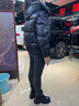 雅鹿【200g鵝絨】羽絨服男短款可脫卸帽情侶款加厚鵝絨服極寒厚外套DO 黑色-女款【匈牙利進口鵝絨】 165/S（186g鵝絨） 曬單實拍圖