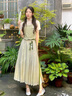 舒芳蝶（shufangdie）新中式國(guó)風(fēng)連衣裙女裝夏季2024新款改良馬面裙襯衫馬甲三件套裝裙 綠色馬甲+襯衣+馬面裙=三件套(贈(zèng) M 曬單實(shí)拍圖