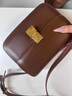 CALCULAT&KEENCK女包質(zhì)感豆腐包box包2024新款潮春夏單肩斜挎包時(shí)尚網(wǎng)紅女包 焦糖色大號 禮品盒+禮品袋 曬單實(shí)拍圖