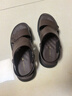 紅蜻蜓男涼鞋夏季新款軟底休閑外穿沙灘鞋舒適爸爸男涼鞋【閏月送爸爸】 棕色 42 曬單實拍圖