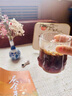 斐月伽高硼硅玻璃水杯高顏值涼水杯咖啡杯冰美式復(fù)古早餐杯喝水杯高級感 300ml 曬單實(shí)拍圖